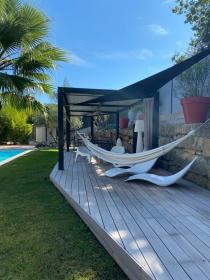 Terrace and pergola